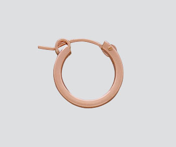 Rose Gold Filled Hoops 2x15mm - Pack of 2