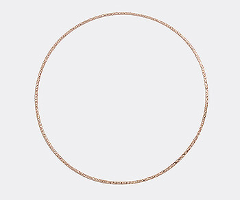 Rose Gold Filled Bangle Textured 67mm - Pack of 1