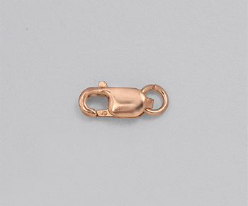 Rose Gold Filled Lobster w/Ring 8x3mm - Pack of 1
