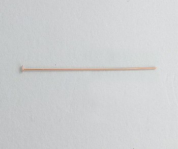 Rose Gold Filled Head Pin  (.020)  24GA  1.5 inch - Pack of 10