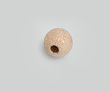 Rose Gold Filled Stardust Beads 6mm - Pack of 2