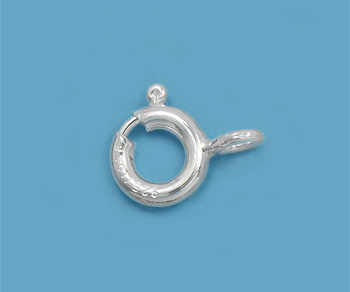 Silver Filled Spring Rings Closed 6mm - Pack of 6