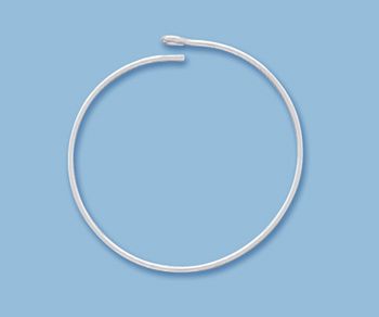 Silver Filled Beading Hoops Round  25mm - Pack of 2