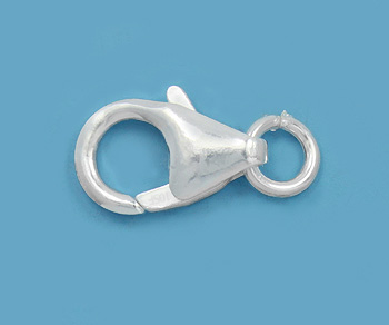 Silver Filled Trigger Lobster Clasp w/ Ring 11mm - Pack of 1