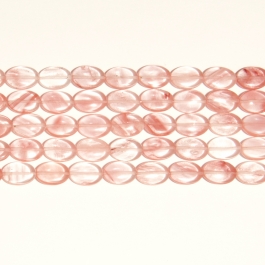 Cherry Quartz 10x14mm Oval Beads - 8 Inch Strand