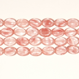 Cherry Quartz 13x18mm Oval Beads - 8 Inch Strand