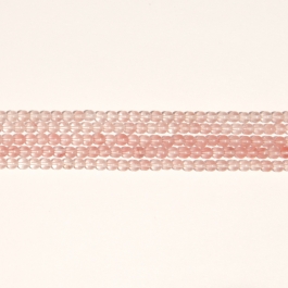 Cherry Quartz 4mm Round Beads - 8 Inch Strand