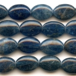 Blue Apatite 10x14mm Oval Beads - 8 Inch Strand