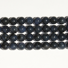 Dumortierite 12mm Round Beads - 8 Inch Strand