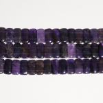 Amethyst 10x20mm Double Drilled Beads - 8 Inch Strand