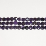 Amethyst 12mm Coin Beads - 8 Inch Strand