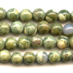 Rhyolite  8mm Round Beads - 8 Inch Strand