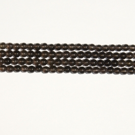Smoky Quartz 6mm Round Beads - 8 Inch Strand