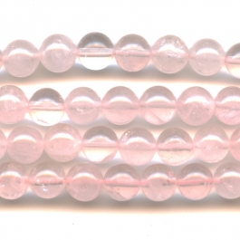 Rose Quartz 8mm Round Beads - 8 Inch Strand