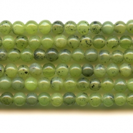 Jade 4mm Round Beads - 8 Inch Strand
