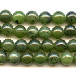 Jade 8mm Round Beads - 8 Inch Strand