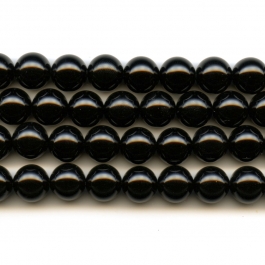 Onyx 10mm Round Beads - 8 Inch Strand
