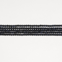 Blue Goldstone 4mm Round Beads - 8 Inch Strand