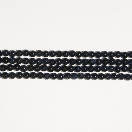 Blue Goldstone 6mm Round Beads - 8 Inch Strand