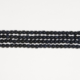 Blue Goldstone 6mm Round Beads - 8 Inch Strand