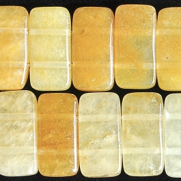 Yellow Jade 10x20 Double Drill 8 Inch Strand