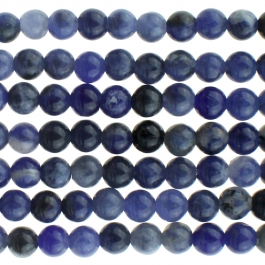 Sodalite 4mm Round 8 inch Strand