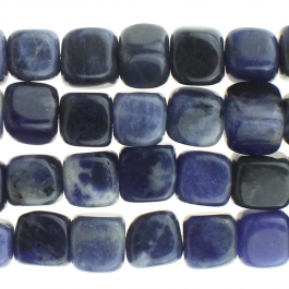 Sodalite 7mm Cube 8 inch Strand