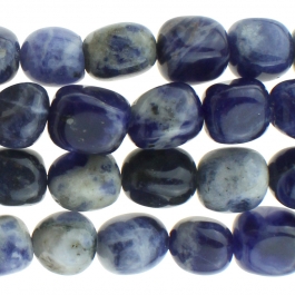 Sodalite 8x10mm Tumble Nugget 8 inch Strand