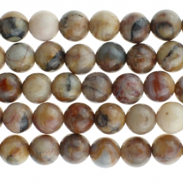 Venus Jasper 6mm Round 8 inch Strand
