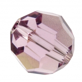 6mm Light Amethyst 5000 Round Swarovski Crystal Beads - Pack of 12