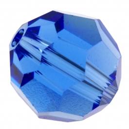 4mm Sapphire 5000 Round Swarovski Crystal Bead - Pack of 12