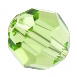 6mm Peridot 5000 Round Swarovski Crystal Beads - Pack of 10