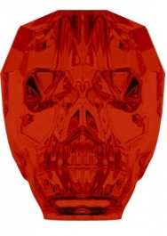 13mm Crystal Red Magma Swarovski Skull Bead - Pack of 1