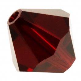 8mm Siam 5301 Bi-Cone Swarovski Crystal Beads - Pack of 6