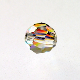 4mm Crystal Aurore Boreale 5000 Round Swarovski Beads - Pack of 12
