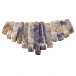 13 Piece Flower Sugilite Collar Set - Pack of 1