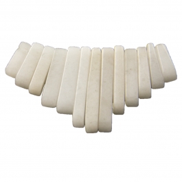 13 Piece Snow Quartz Collar Set - Pack of 1