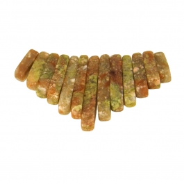 13 Piece Autumn Jasper Collar Set - Pack of 1