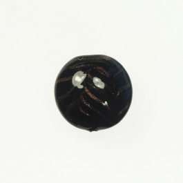 Art Nouveau Disc Black, Size 22mm