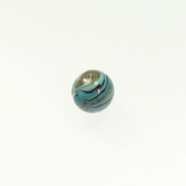 Art Nouveau Round Turqouise, Size 12mm