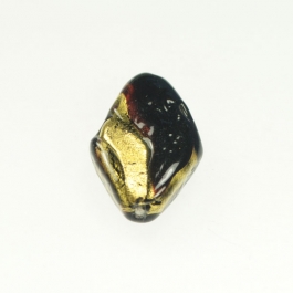 Exposed Gold Flat Diamond Chocolate/Yellow Gold, Size 30mm