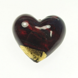 Grande Exposed Gold Heart Red/Yellow Gold, Size 32mm