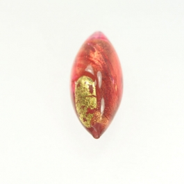 Exposed Gold Oval Rubino/Yellow Gold, Size 28mm