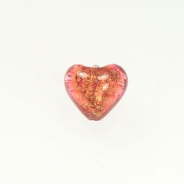 Baby Foil Heart Rubino/Yellow Gold Foil, Approx. Size 14mm