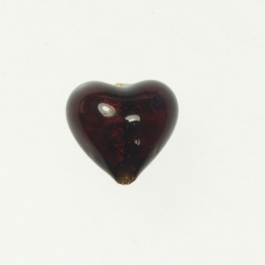 Baby Foil Heart Red/Yellow Gold, Approx. Size 14mm