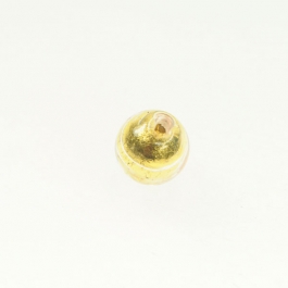 8mm Foil Round Crystal/Yellow Gold, Size 8mm