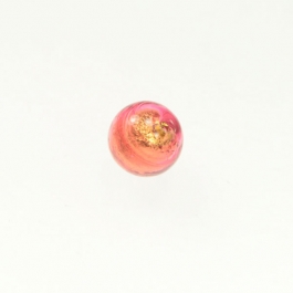 8mm Foil Round Rubino/Yellow Gold, Size 8mm