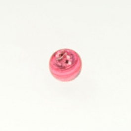 8mm Foil Round Rubino/White Gold, Size 8mm