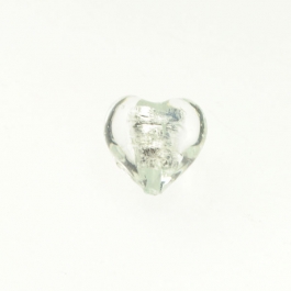 Baby Heart Crystal/Silver Foil, Approx. Size 14mm