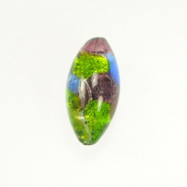 Multi Color Foil Oval Size 26mm, Silver Foil